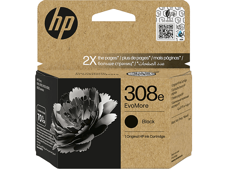 HP Evo More 308 negro Hasta 320 páginas HP Planet Partners Negro