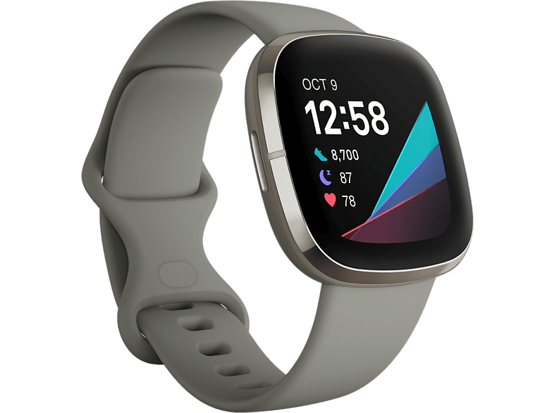 Fitbit Sense Gris Salvia 1.58 13.97 cm – 22 cm Wi-Fi SpO2 NFC GPS ATM 5 Android