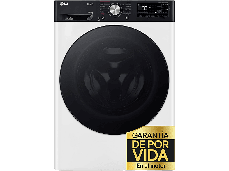 LG F4DR7510AGW 10/6 kg TurboWash™360° Steam™ Autodosificador Blanco