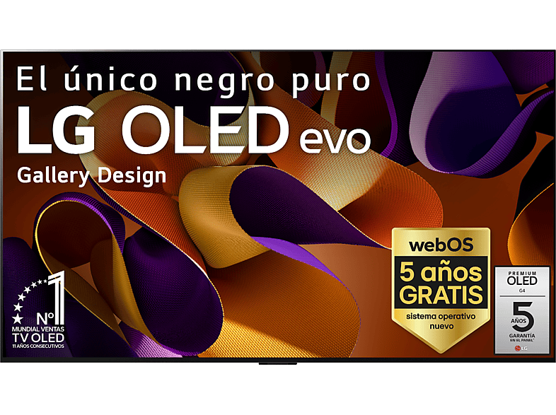 LG OLED83G45LW UHD 4K Procesador Inteligente 4K α11 Smart TV DVB-T2 (H.265) Negro