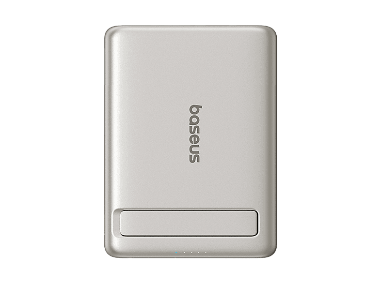 Baseus PicoGo Ultra-Mini Magnetic 5000mAh 20W Carga ultrarrápida inalámbrica Qi2 USB-C Con cable Universal Blanco Titanium