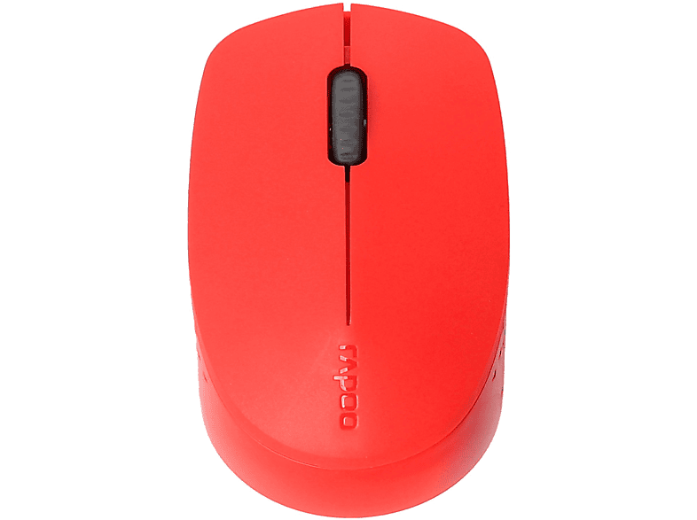 Rapoo M100 Silent Clic silencioso 1300 ppp Bluetooth 3.0 4.0 2.4 GHz Rojo