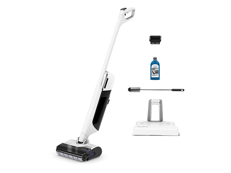 Rowenta X-Clean 12 GZ7257 Tenología Wet & Dry Gran Autonomía Autolimpieza y secado automático 21 k Pa Fregado 550 rpm Blanco