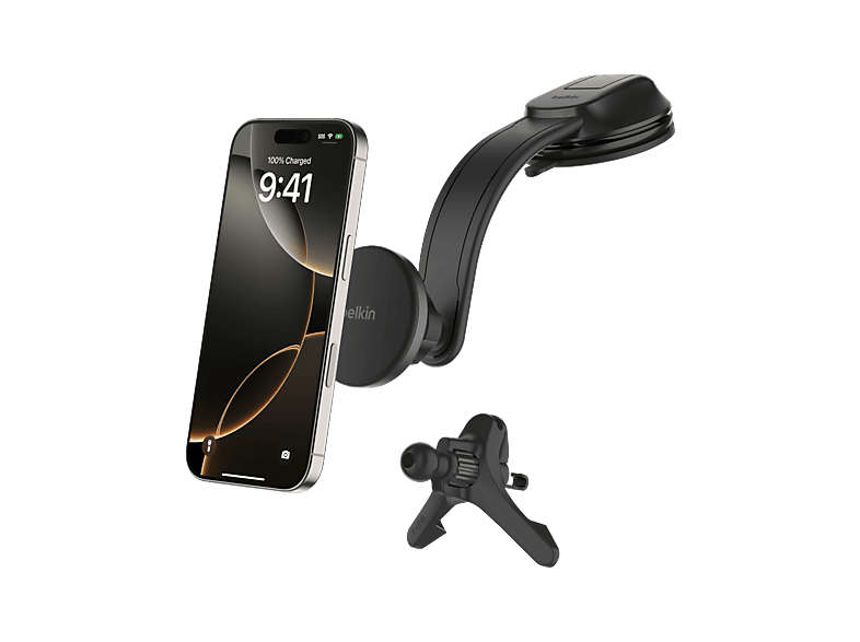 Belkin BBB012hqBK-MR Productos que tengan tecnología Qi2 Magnético Para rejilla de ventilación y salpicadero Negro