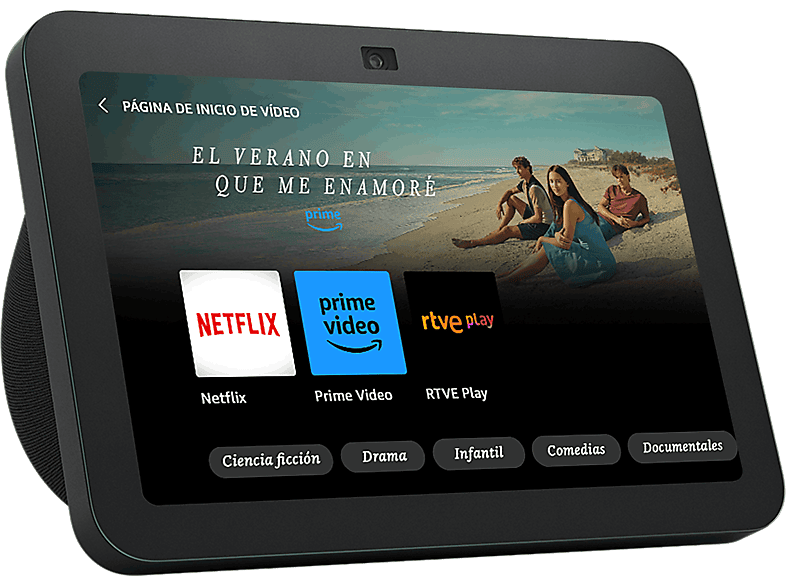 Echo Show 8 (3.ª generación 2023) Pantalla táctil inteligente de alta definición con audio espacial controlador de Hogar digital y Alexa Antracita