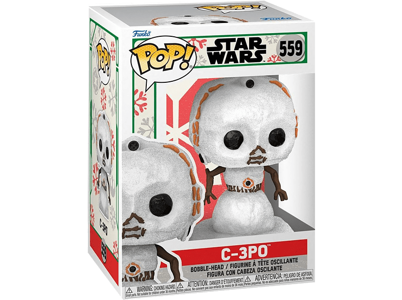 Funko Pop! Star Wars Holiday: Snowman C3PO Vinilo 9.5 cm