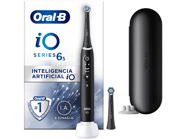 Oral-B iO 6S 5 modos Pantalla interactiva Sensor de presión Negro