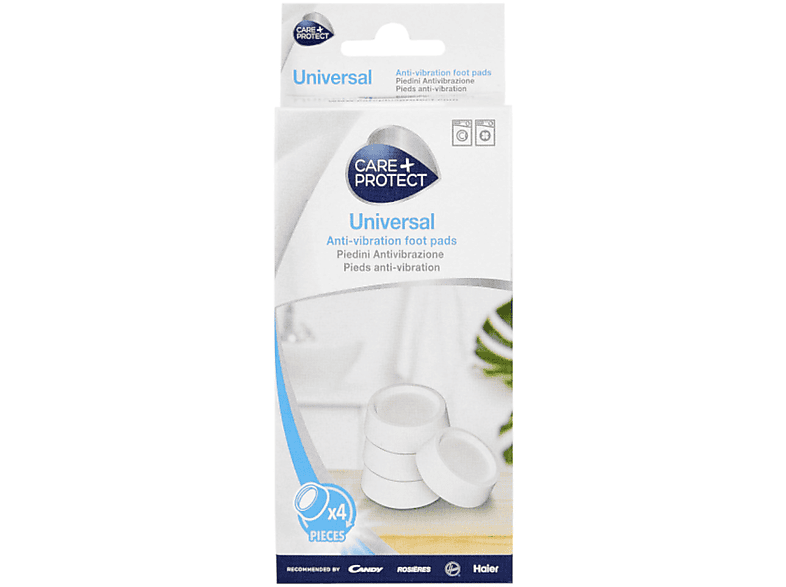 Care + Protect CAF1001  patas de goma antivibración Blanco