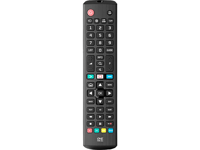 One for all URC1311 Para televisores LG Pilas AAA Negro