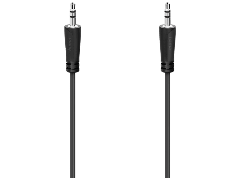 Hama 205116 2x Jack 3.5 mm 5 m Negro