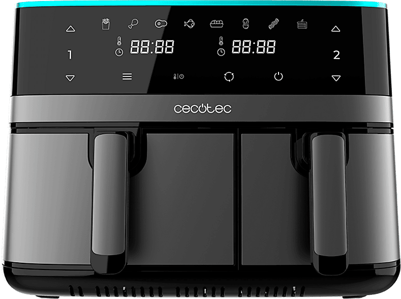 Cecotec Cecofry DuoSize 9000 2700 W 9 L Cocción dual Dos cubetas independientes 5.5L-3.5L 8 Modos Black