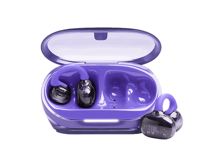 JBL Soundgear Clips 32h Autonomía 4 Micrófonos IP54 Conexión Multipunto y Emparejamiento Rápido Morado