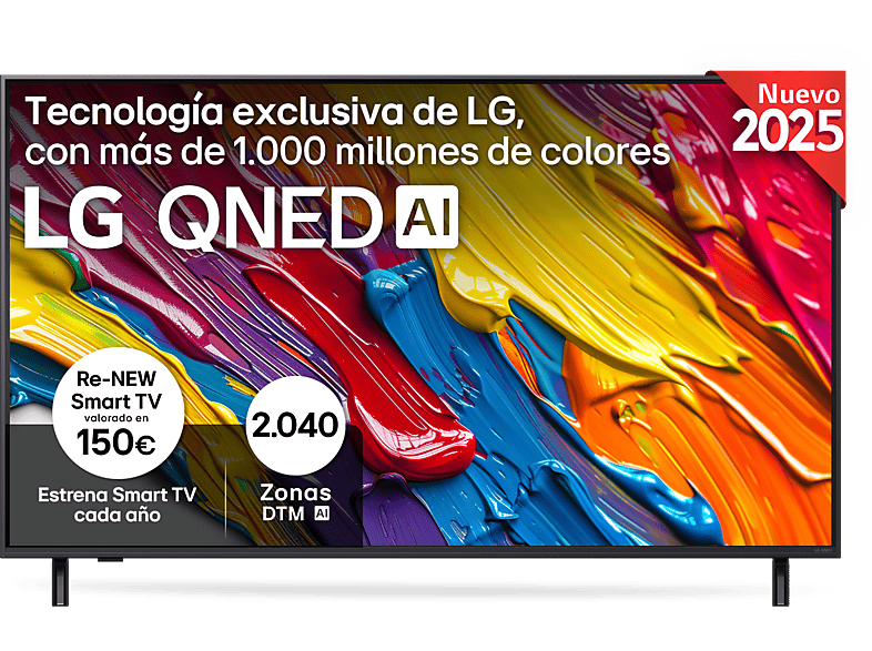 LG 55QNED82A6B UHD 4K Procesador Inteligente α7 AI Processor 4K Gen8 Smart TV DVB-T2 (H.265) Ashed Blue