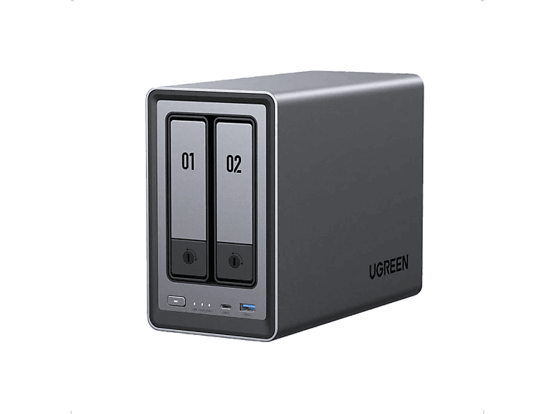 Ugreen DXP2800 HDD Capacidad 64TB Memoria 8GB 2 bahías Procesador Intel N100 Negro