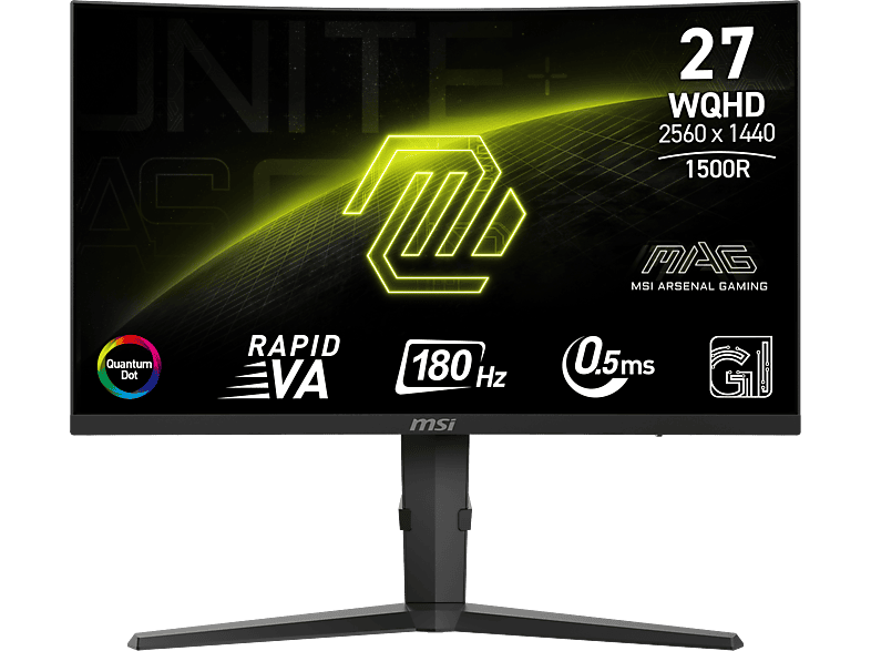 MSI MAG 275CQRF QD E2 27 WQHD 0.5 ms 180 Hz HDR Ready Adaptive-Sync Negro