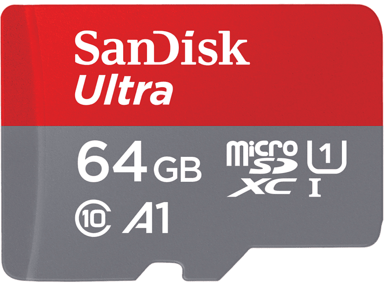 SanDisk Ultra Imaging 64 GB 140MB/s UHS-I A1 Clase 10 A1 Adaptador SD Multicolor