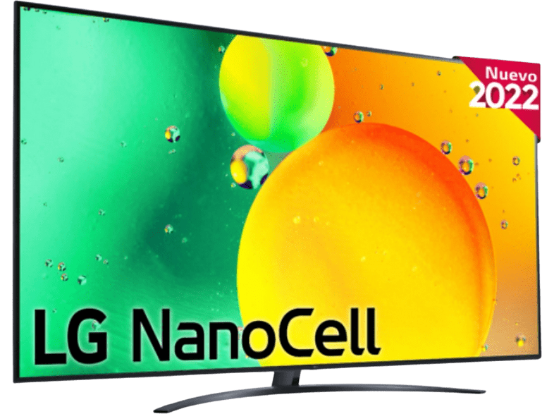 LG 75NANO766QA UHD 4K Procesador Inteligente α5 Gen5 AI Processor 4K Smart TV DVB-T2 (H.265) Azul Oscuro Ceniza