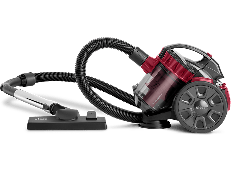 Ufesa Petra 700W 1.5 l Filtro Hepa lavable Tubo telescópico Asa transporte Rojo