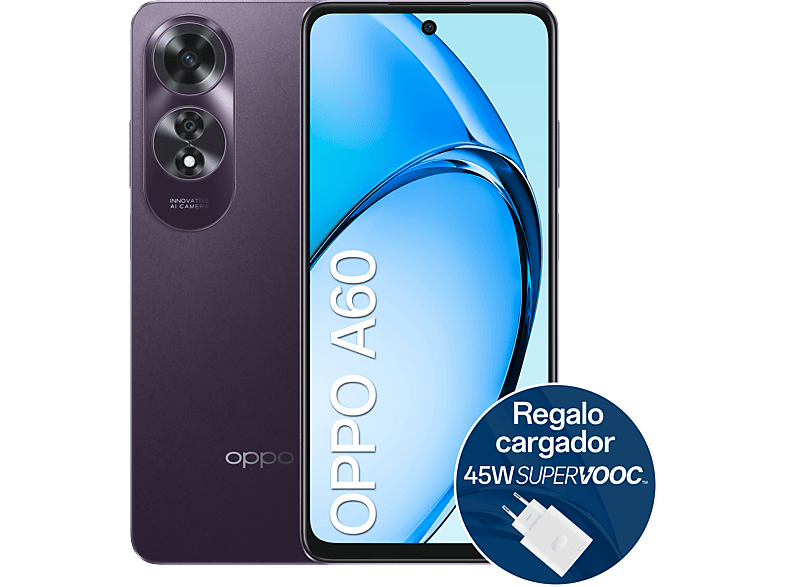 OPPO A60 Midnight Purple 256 GB 8 GB RAM 6.67 HD+ Qualcomm Snapdragon 680 4G 5000 mAh Android