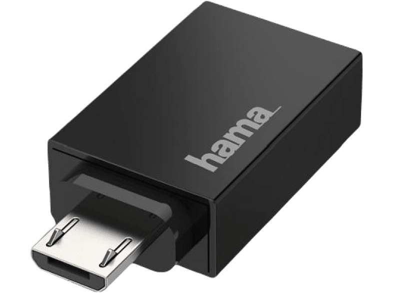 Hama 00200307 OTG Micro-USB Plug USB Socket USB 2.0 480 Mbit/s Negro