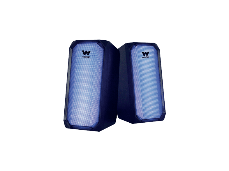 Woxter BIG BASS 97BT Bluetooth 5.2 con hasta 10m de distancia Iluminación LED Negro