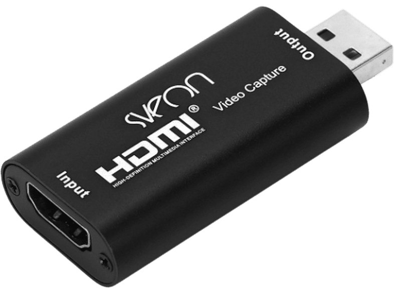Sveon STV60 USB 2.0 de Vídeo/Audio HDMI 4K Plug and Play Negro