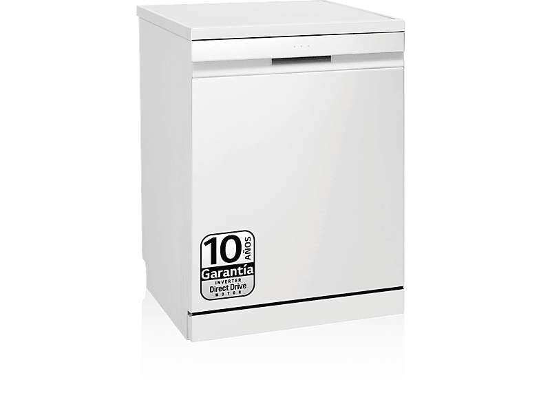 LG DF455HWS 14 servicios 10 programas 60 cm LED táctil Tercera bandeja  TrueSteam™ QuadWash™ Blanco