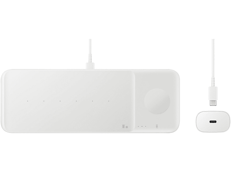 Samsung Wireless Charger Trio Para dispositivos Samsung/ Apple USB-C Blanco