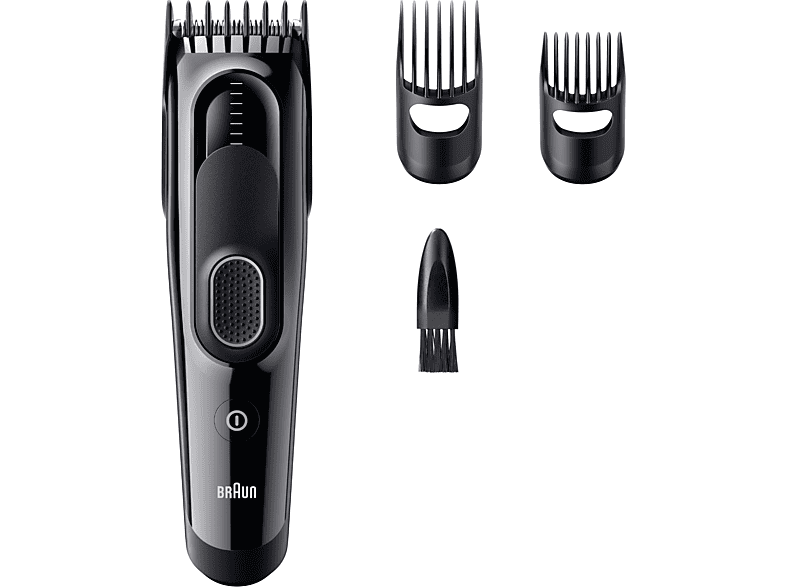 Braun Series 5 HC5530 Memoria SafetyLock 17 ajustes de longitud 2 peines 50 min autonomía  Negro