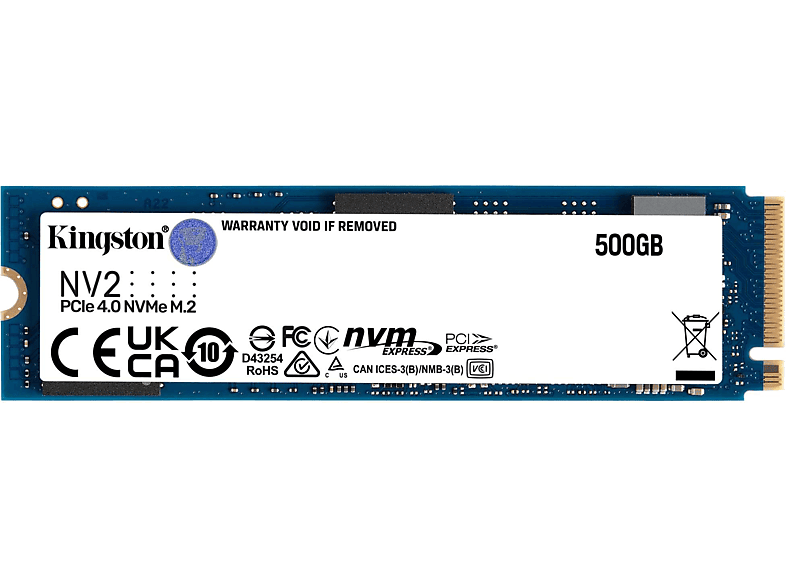 Kingston SNV2S M2 NVMe PCIe Gen 4x4 3.5/2.1 Gbit/s Azul