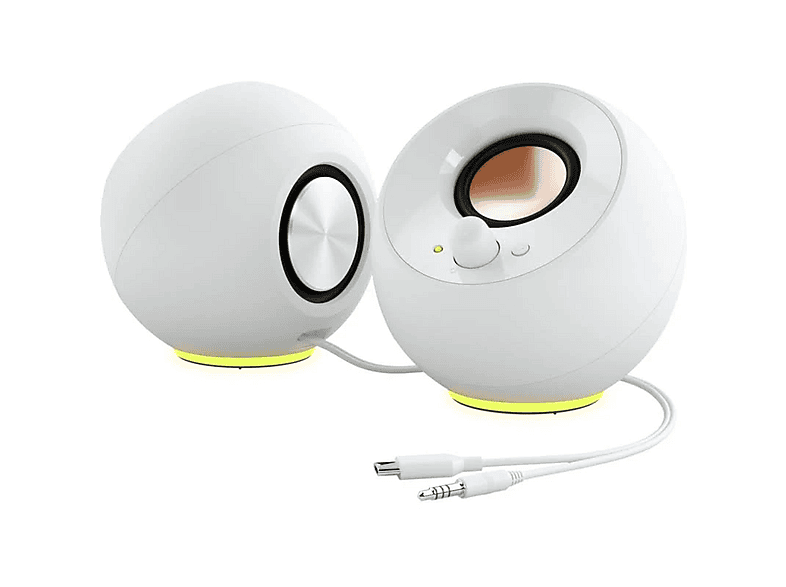 Creative Pebble SE Iluminación RGB USB-C plug-and-play Blanco