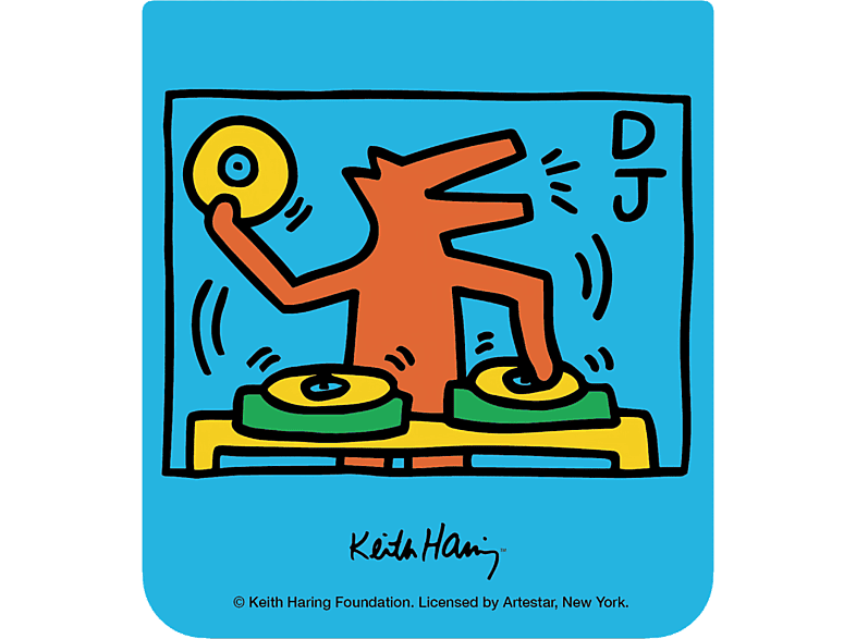 Samsung Keith Haring Flipsuit Card Music Para Galaxy Z Flip5 Azul