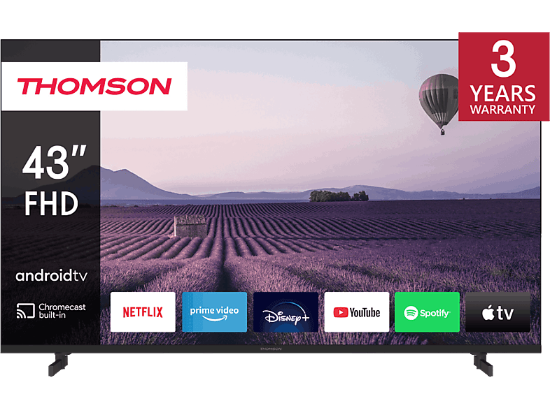 Thomson 43FA2S13 FHD ARM CA55 Quad core Smart TV Negro