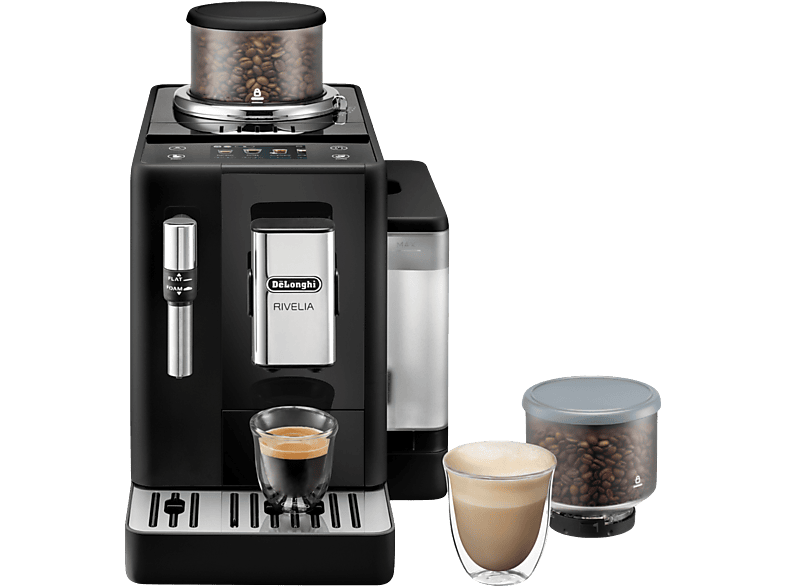De'Longhi Rivelia EXAM440.35.B Molinillo integrado Espumador leche Táctil 4 perfiles 8 recetas 19bar 1450W Negro