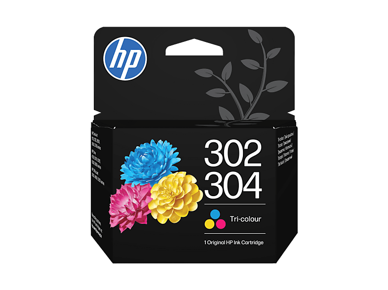 HP 302/304 Tricolor Capacidad Impresión 100 páginas Amarillo Cian y Magenta