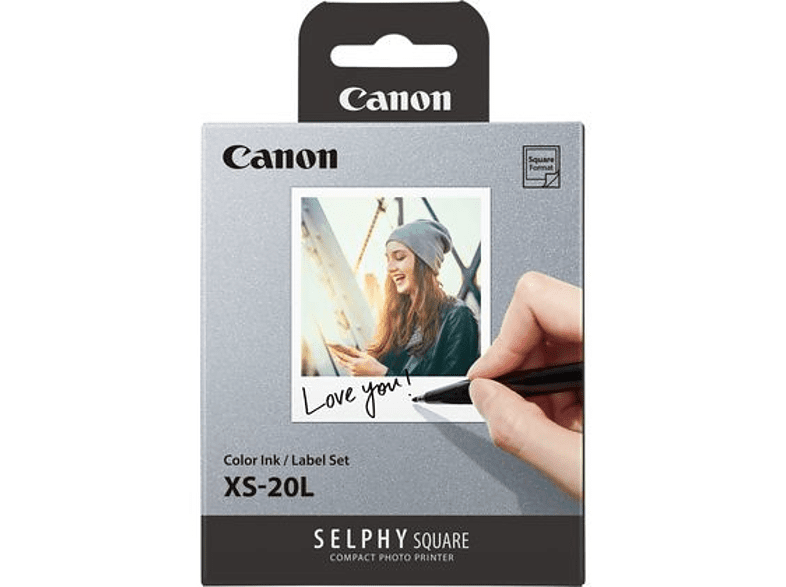Canon XS-20L Para Canon Canon Selphy Square QX-10 20 impresiones Blanco