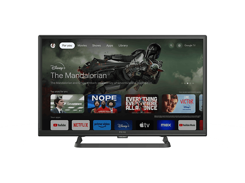 Peaq PTV 24GH-5024C HD-ready Google TV Dolby Audio HDR10 Triple Tunner Negro