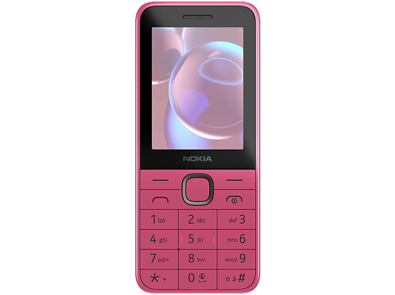 Nokia 225 Rosa 128MB Capacidad Memoria 64MB RAM  1450mAh S30+ 2.4” QVGA Bluetooth Radio MP3