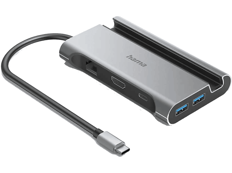 Hama 00200143 7 puertos 1 Gbit/s Gris