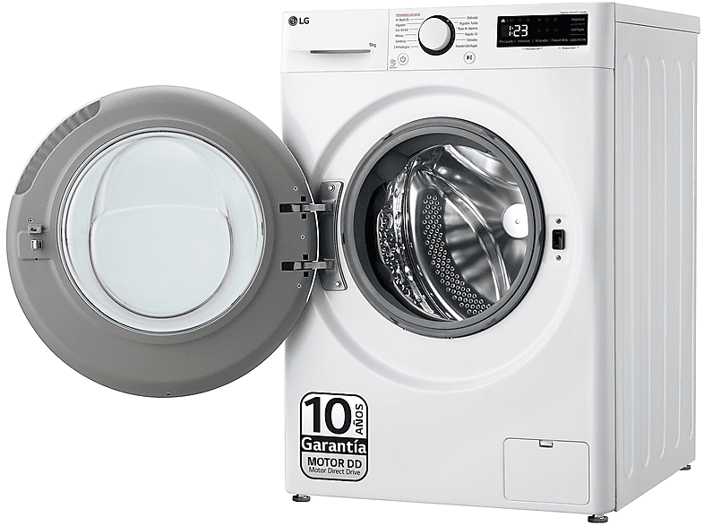 LG F2WR5S09A0W  Serie fondo especial 500 9 kg 1200 rpm 12 programas AI Direct Drive™ Steam™ Blanco