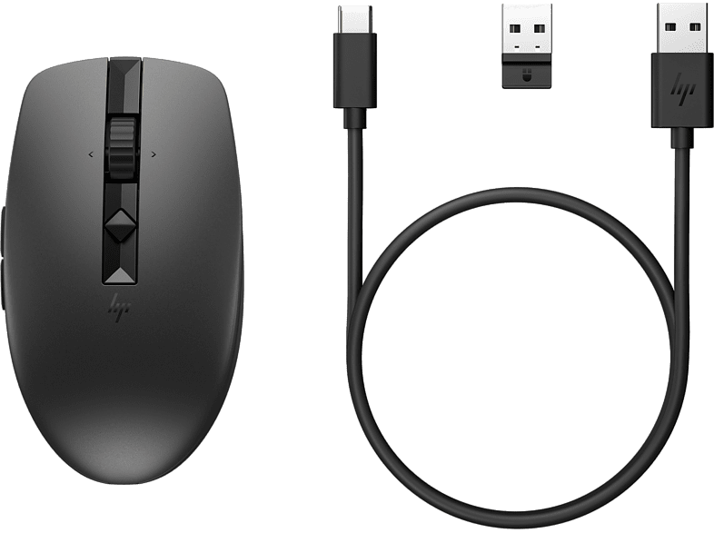 HP ratón silencioso recargable HP 710 Inalámbrico 3000 ppp USB-C® Negro
