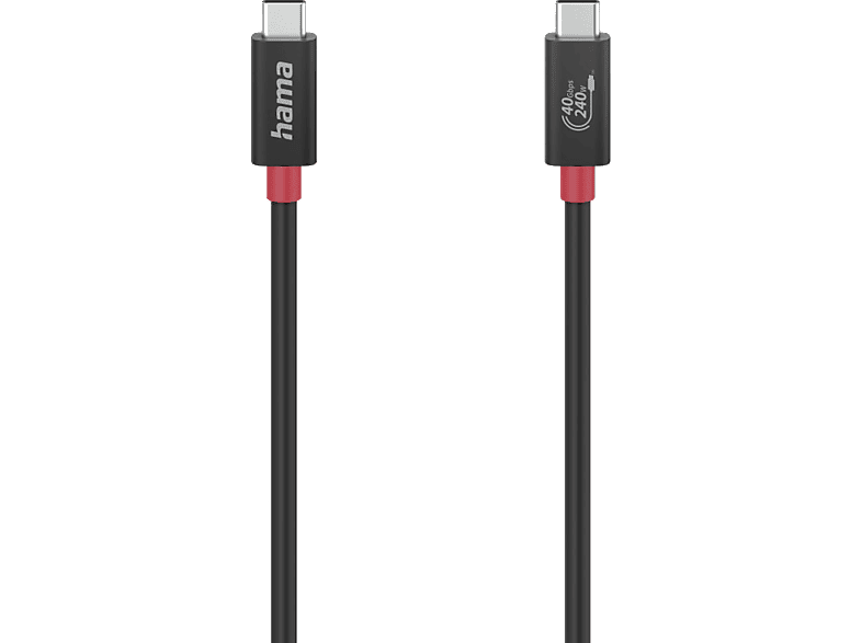 Hama 00200779 USB-C-USB-C 40 Gbps 240W 8k 1m Negro