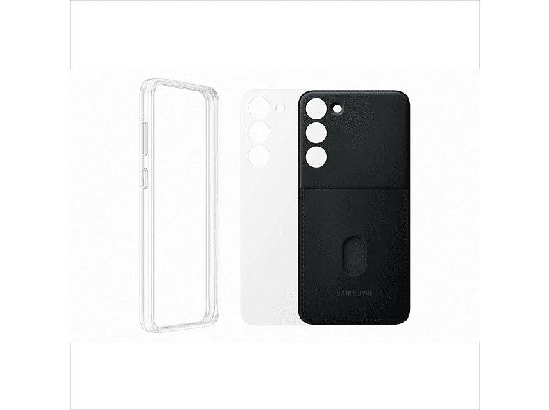 Samsung Para Samsung Galaxy S23+ 5G Con Marco TPU Trasera Negro