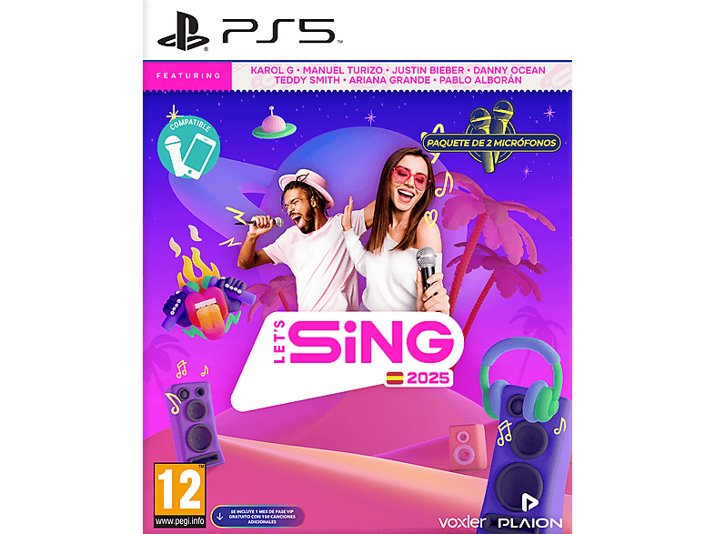 PS5 Let's Sing 2025 + 2 micrófonos