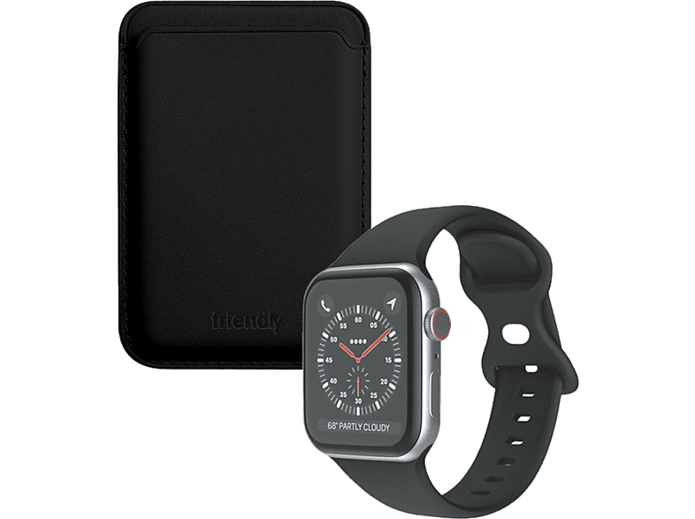 Friendly License FRTAR014 Incluye Wallet Magsafe Negro +Anillo Magnético Negro