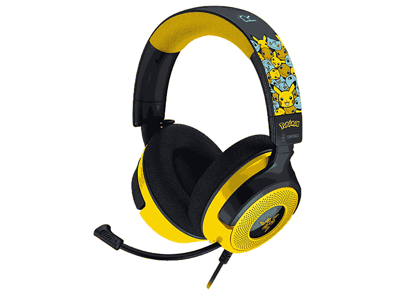 Razer Kraken V4 X Pokémon Edition Por cable 1.8 m Para Nintendo Switch PlayStation Xbox PC iOS y Android Amarillo