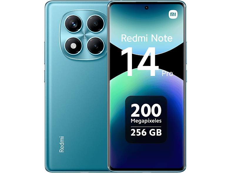 Xiaomi Redmi Note 14 Pro Azul océano 256 GB 8 GB RAM 6.67 AMOLED FHD+ MediaTek Helio G100-Ultra 5500 mAh