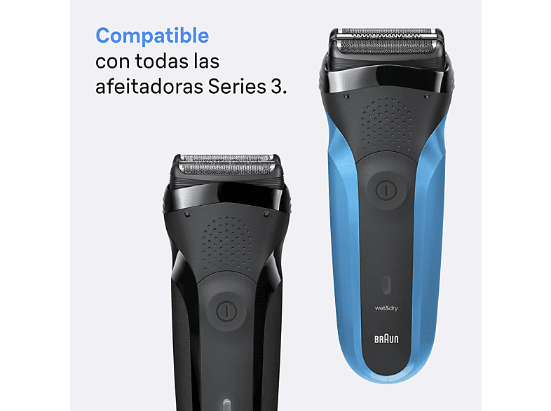 Braun 21B Compatible con afeitadora Series 3 Negro
