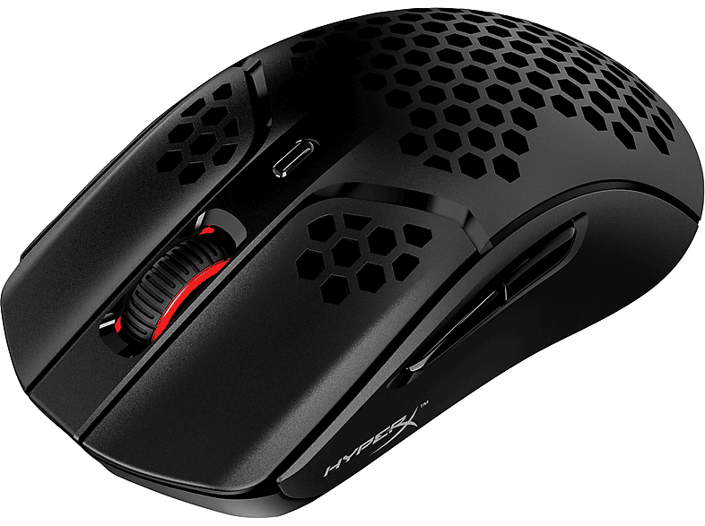HyperX Pulsefire Haste inalámbrico 16000 ppp Hasta 100 horas PC Negro