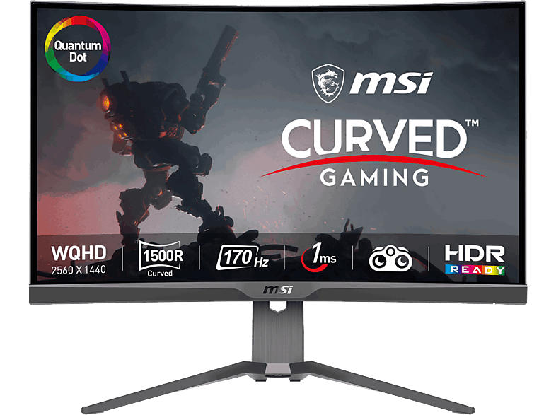 MSI MAG 275CQRF-QD Curvo 27 WQHD 170 Hz 1 ms Wide Quad HD Negro